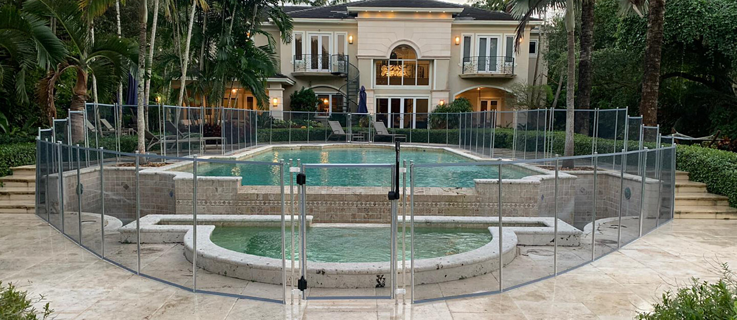 Clearview Blue Pool Fences Baby Guard